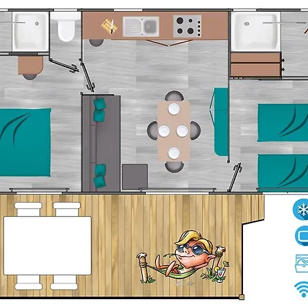 Camping Camping Clicochic Les Chevaliers Houlgate
